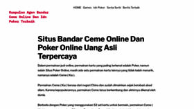 What Bandarceme88.com website looked like in 2021 (2 years ago)