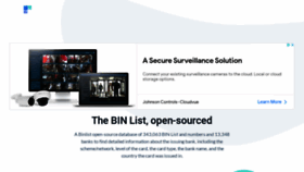 What Binlist.io website looked like in 2021 (2 years ago)