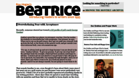 What Beatrice.com website looked like in 2021 (2 years ago)