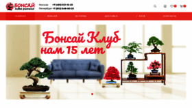 What Bonsay.ru website looked like in 2021 (2 years ago)