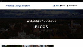 What Blogs.wellesley.edu website looked like in 2021 (2 years ago)