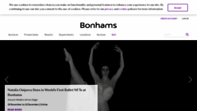 What Bonhams.com website looked like in 2021 (2 years ago)