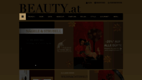 What Beauty.at website looked like in 2021 (2 years ago)