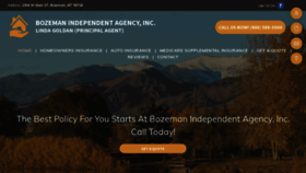 What Bozemaninsuranceagency.com website looked like in 2021 (2 years ago)