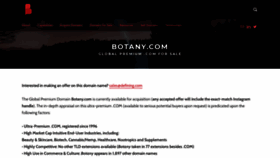 What Botany.com website looked like in 2021 (2 years ago)