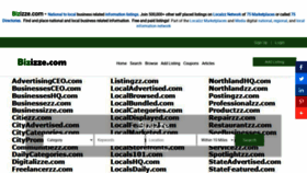 What Bizizze.com website looked like in 2021 (2 years ago)