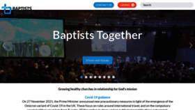 What Baptist.org.uk website looked like in 2021 (2 years ago)