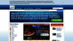 What Bigfishgames.es website looked like in 2021 (2 years ago)