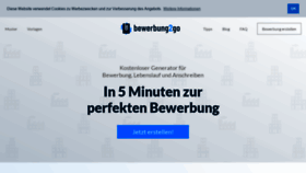 What Bewerbung2go.de website looked like in 2021 (2 years ago)