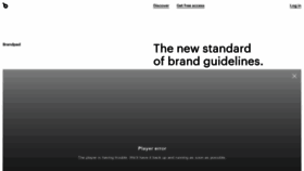 What Brandpad.io website looked like in 2021 (2 years ago)