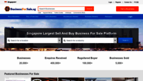 What Businessforsale.sg website looked like in 2021 (2 years ago)