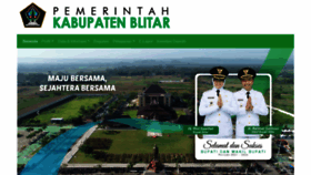 What Blitarkab.go.id website looked like in 2021 (3 years ago)