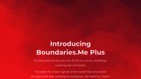 What Boundaries.me website looked like in 2021 (2 years ago)