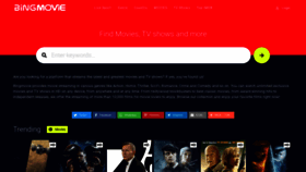 What Bingmovie.com website looked like in 2021 (2 years ago)