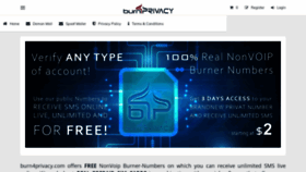 What Burn4privacy.com website looked like in 2021 (2 years ago)
