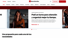 What Bancoentrerios.com.ar website looked like in 2021 (2 years ago)