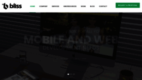 What Blisswebsolution.com website looked like in 2021 (2 years ago)
