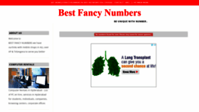What Bestfancynumber.com website looked like in 2021 (2 years ago)