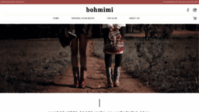 What Bohmimi.com website looked like in 2021 (2 years ago)