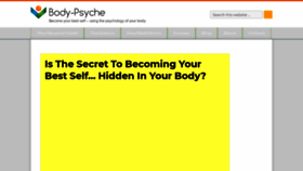 What Body-psyche.com website looked like in 2021 (2 years ago)