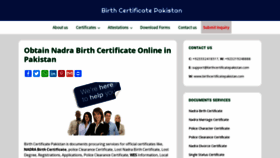 What Birthcertificatepakistan.com website looked like in 2021 (2 years ago)