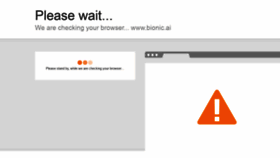 What Bionic.ai website looked like in 2021 (4 years ago)