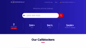 What Blockspamcalls.com website looked like in 2021 (2 years ago)