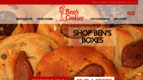 What Benscookies.com website looked like in 2021 (2 years ago)