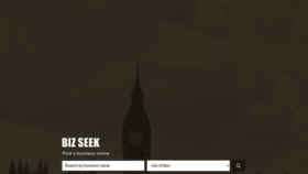 What Bizseek.co.uk website looked like in 2021 (2 years ago)