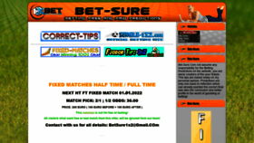 What Bet-sure.com website looked like in 2021 (2 years ago)