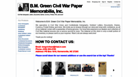 What Bmgcivilwar.net website looked like in 2021 (2 years ago)