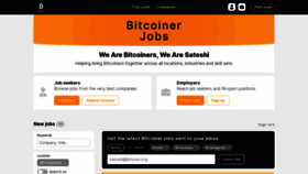 What Bitcoinerjobs.com website looked like in 2021 (2 years ago)