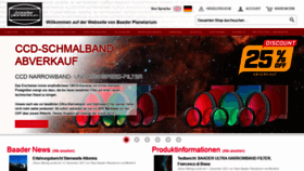 What Baader-planetarium.de website looked like in 2021 (2 years ago)