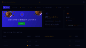 What Bitcoinextreme.net website looked like in 2021 (2 years ago)