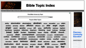 What Bibletopicindex.com website looked like in 2021 (2 years ago)