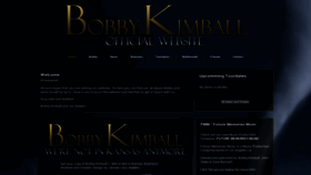 What Bobbykimball.com website looked like in 2022 (3 years ago)