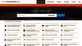 What Buscaoposiciones.com website looked like in 2022 (2 years ago)