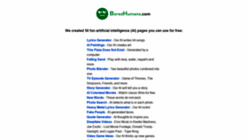 What Boredhumans.com website looked like in 2022 (2 years ago)