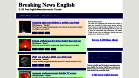 What Breakingnewsenglish.com website looked like in 2022 (2 years ago)