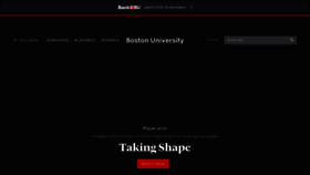 What Bu.edu website looked like in 2022 (2 years ago)