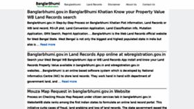 What Banglarbhumi.org website looked like in 2022 (2 years ago)