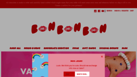What Bonbonbon.com website looked like in 2022 (2 years ago)