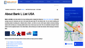 What Bankllist.us website looked like in 2022 (2 years ago)