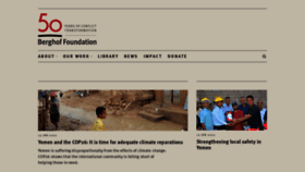 What Berghof-foundation.org website looked like in 2022 (2 years ago)