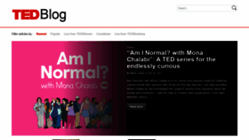 What Blog.ted.com website looked like in 2022 (2 years ago)