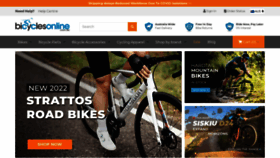 What Bicyclesonline.com.au website looked like in 2022 (2 years ago)