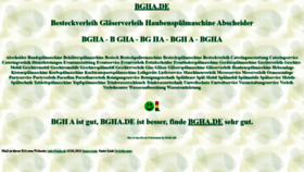 What Bgha.de website looked like in 2022 (3 years ago)