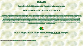 What Bgea.de website looked like in 2022 (2 years ago)