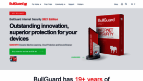 What Bullguard.com website looked like in 2022 (2 years ago)