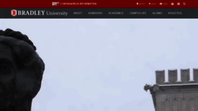 What Bradley.edu website looked like in 2022 (2 years ago)